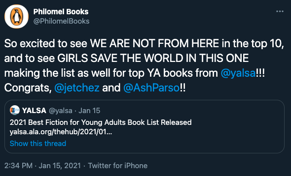Girls Save the World in This One Makes Top YA Books List